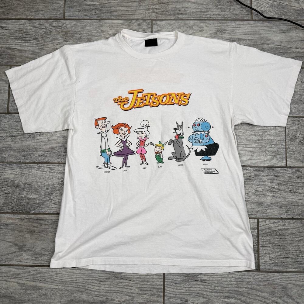 The Jetsons Vintage Double Sided Shirt Size XL Single Stitch Changes 1990 CLEAN